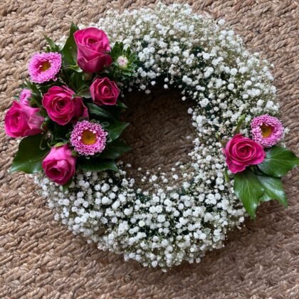 Gypsophila wreath for sale