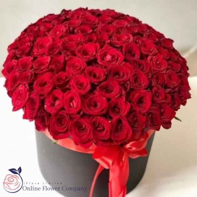 Red Roses Box Arrangement