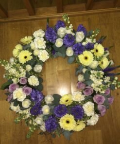 Clusters 16 - 18 inch Funeral Wreath | Clusters Floral Wreath | Online Flower Company