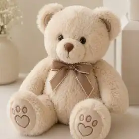 Cream Plush Teddy Bear Gift