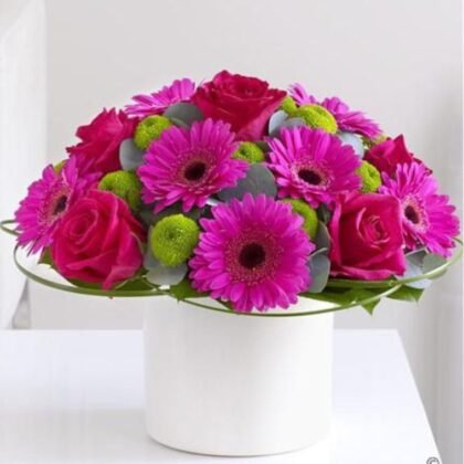 Gerbera and Rose Flower bouquet Boxes