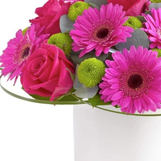 Gerbera and Rose Flower bouquet Boxes