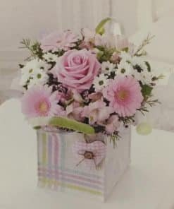 Baby Girl Flower Gift Box | Buy Floral Gift Box For Girl | Online Flower Company