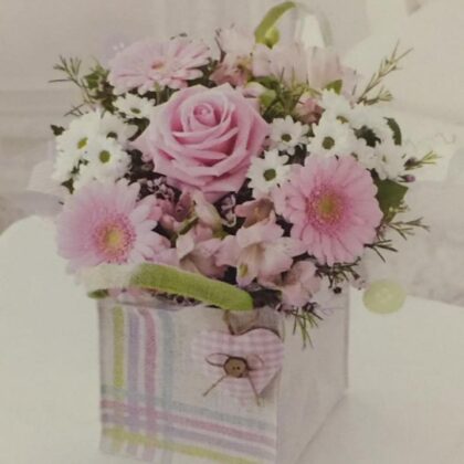 Baby Girl Flower Gift Box | Buy Floral Gift Box For Girl | Online Flower Company