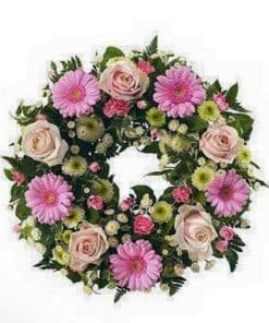 Pastel Flower Wreath | Pastel Floral Wreath - Online Flower Company