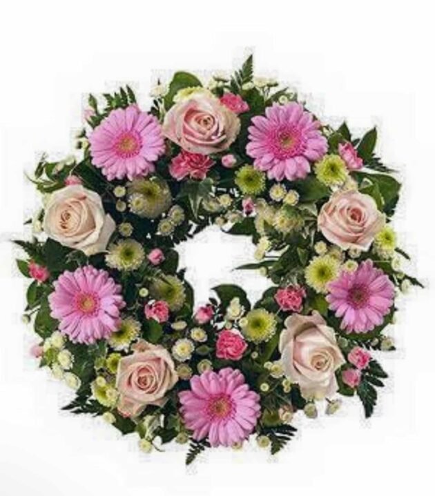 Pastel Flower Wreath | Pastel Floral Wreath - Online Flower Company