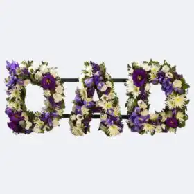 Personalized Dad Funeral Floral Tribute