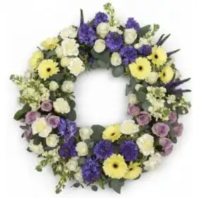 Elegant Sympathy Floral Funeral Wreath