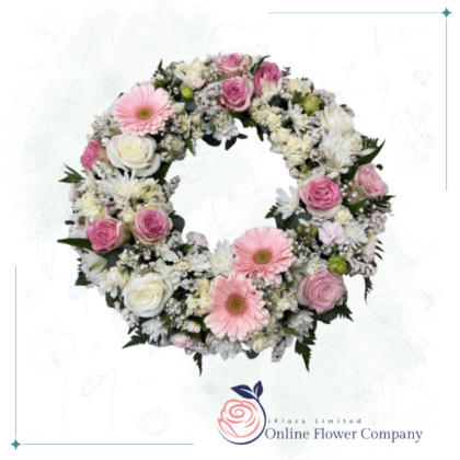 Dove Wreath Tribute | Sympathy Wreath Flowers