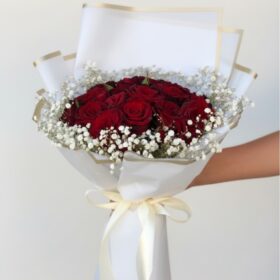25 Red Rose Flower Bouquet
