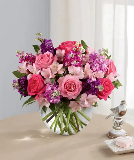 Handcrafted Alstroemeria and Rose Bouquet 2 Handcrafted Alstroemeria and Rose Bouquet - Image 2