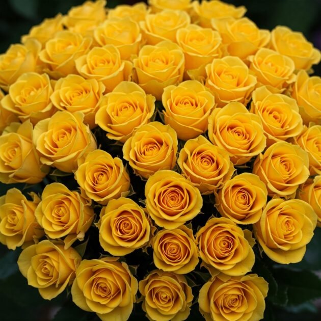 Large Yellow Rose Bouquet Delivery - Image 2