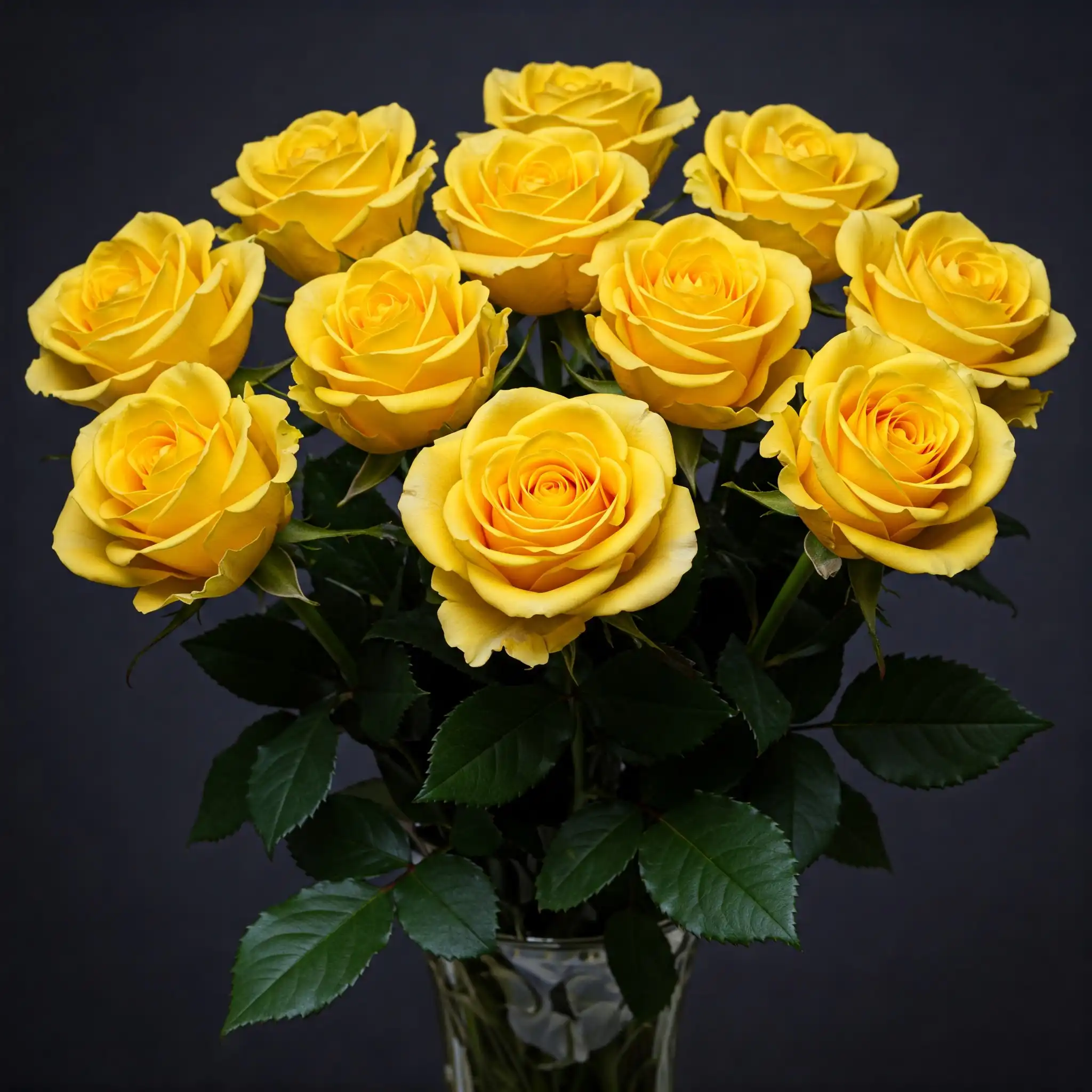 Radiant 12 Yellow Rose Bouquet 3 Our 12 Yellow Rose Flowers For International Women's Day are the perfect way to show appreciation and gratitude to the wonderful women in your life. Yellow roses symbolize friendship, joy, and admiration, making them an ideal gift for this special occasion. This elegant bouquet features twelve fresh, vibrant yellow roses, carefully arranged for maximum beauty. With next-day delivery across the UK, we ensure your flowers arrive fresh and on time. We also offer secure shopping, real-time order tracking, and excellent customer service to make your experience smooth and easy. Plus, enjoy a 10% discount on every order!