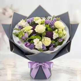 White Rose & Green Carnation Dream Bouquet