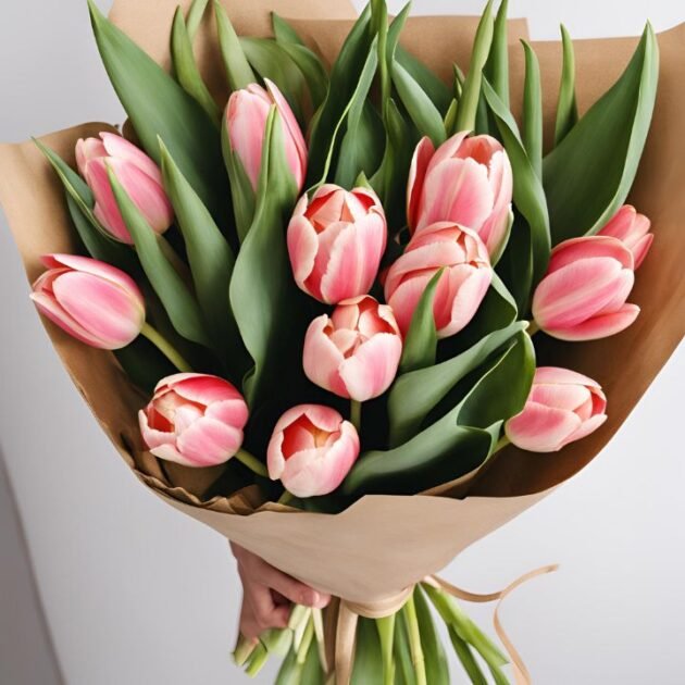 12 Tulips Mother's Day Flower Delivery – A beautiful bouquet of 12 vibrant tulips, the perfect Mother’s Day gift to show appreciation and love.