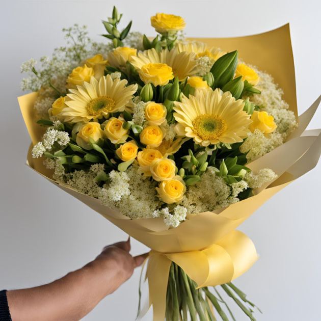 Yellow Daffodils For Happy Mother's Day Flowers Bouquet - Bright and Cheerful Gift