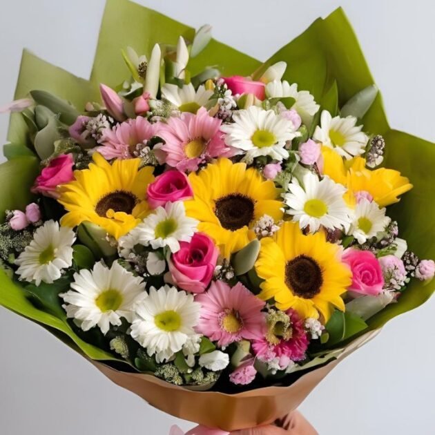 Spring Flowers Bouquet Mother's Day Delivery – Bright and Beautiful Floral Arrangement