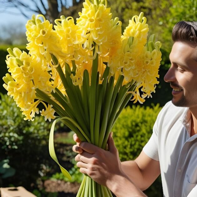 Fresh Yellow Hyacinth Flowers for Mother’s Day – Next-Day Delivery Across the UK