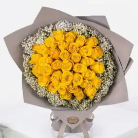 Luxurious Beautiful Yellow Rose Bouquet