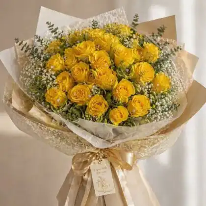 beautiful yellow rose bouquet​