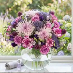 The Lavender Serenade: A Luxury Pink & Purple Bouquet