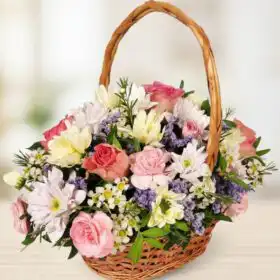 The Eternal Bloom Hand-Arranged Floral Basket