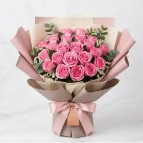Luxury Pink Rose Elegance Bouquet