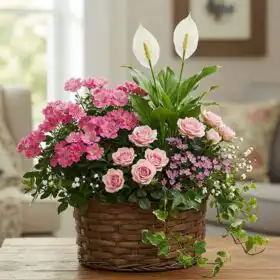 Enchanted Garden Mixed Flower Pot Arrangement