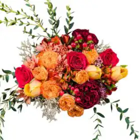 Roses, Tulips, Chrysanthemums Mix Flower Bouquet