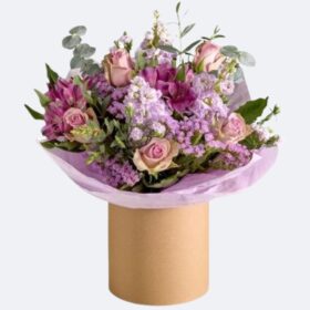 Rose & Alstroemeria Hatbox Bouquet