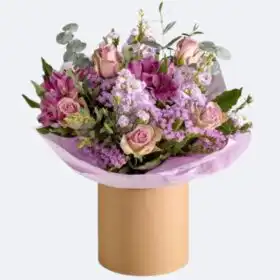 Rose & Alstroemeria Hatbox Bouquet