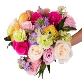 Roses, Carnations Flower Bouquet
