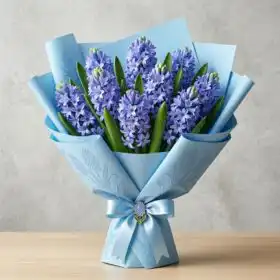 Blue Hyacinth flowers bouquet