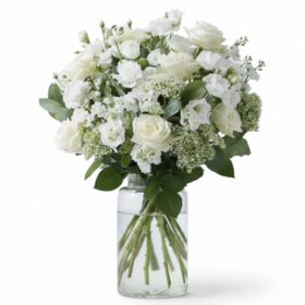 Luxury White Rose & Lisianthus Bouquet