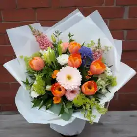 Vibrant  Gerbera and Tulip Bouquets