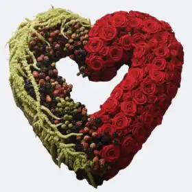 Broken Heart Funeral Flowers