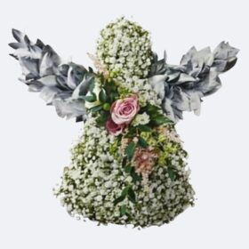 Miniature angel flower tribute