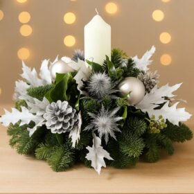 Christmas Advent wreath with candles