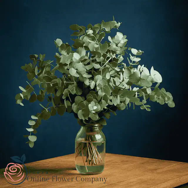 Eucalyptus bunch arrangement for sale 1 Fresh eucalyptus bunch arrangement with lush green leaves, perfect for Christmas décor or festive centerpieces