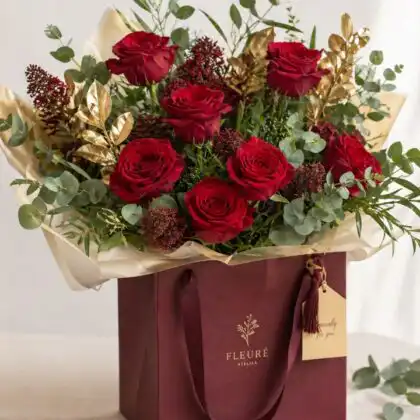 Christmas fresh flower arrangements