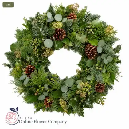 Festive foliage wreath for sale