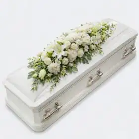 White Orchid Funeral Blankets Flowers