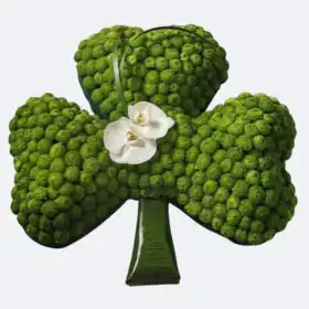 Luxury Handcrafted Shamrock Funeral Tribute