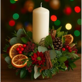 Luxury Christmas candle Table Arrangements