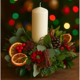 Luxury Christmas candle Table Arrangements