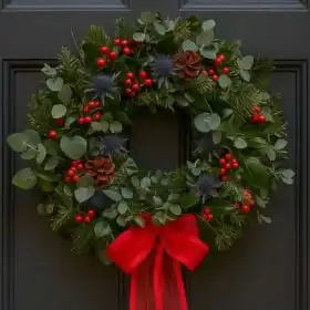 Thistle And Berry Christmas Wreath