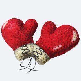 Boxing Gloves Funeral Flower Arrangement
