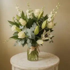 White Rose & Lily Bouquet