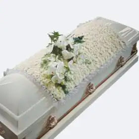 White Orchid Funeral Blankets Flowers