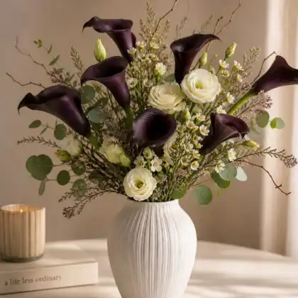 black lily vase (1)